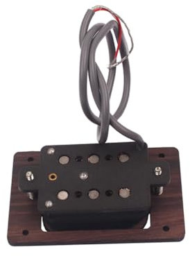 BESTonZON String Humbucker Double Coil Pickup Gitarre Hohe Ausgangsleistung Braun Kompatibel Gitarren Gitarrenbass Tonabnehmer Robustes Design Ersatzteil