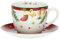 THUN, Mug petit déjeuner avec soucoupe en porcelaine, collection surprises de Noël, tasse de collection, idée cadeau pour Noël, tasse Ø 12,3 cm, 10 cm h, capacité 650 cc, soucoupe Ø 19,5 cm