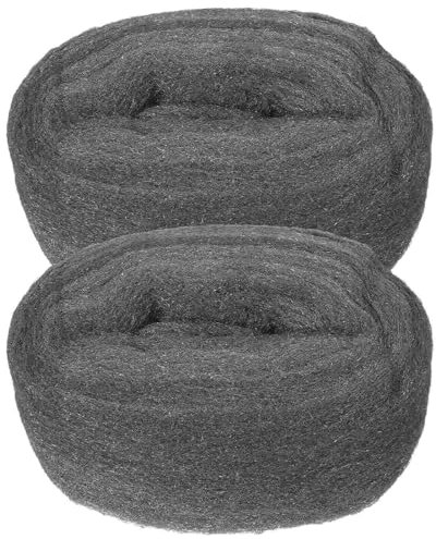 MKGAIN Laine d'acier 4 pièces Laine de Fil Nettoyage Laine Tissu Laine d'acier grossière Treillis métallique for Bois Laine d'acier for Bois Laine de Fil Grossier Paille De Fer