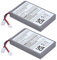 2x Battery Compatible for PS4 / PS4 Pro / PS4 Slim Controller - Dual Shock V1 V2 Joystick 2000 mAh
