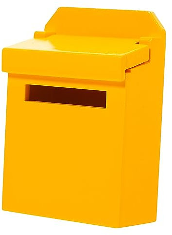 TOYANDONA Miniatur Briefkasten Für Maßstab Accessoire Gelb Inspirierend Für Dekorative Miniatur Für Spielzeughäuser Fördert Kreativität Und Fantasie