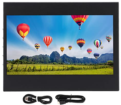 Enlybee 7 Inch Capacitive Touch Screen Monitor, Portable HD Display with Input Interface, Support HD Multimedia, Wall Mountable, Built in Dual Speakers