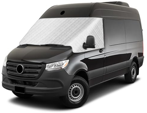 Scheibenabdeckung für Mercedes-Benz Sprinter VS30 2019-2025 Frontscheibenabdeckung Windschutzscheiben Abdeckung Sonnenschutz Hitzeschutz, EIS & UV