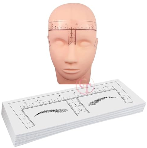 Lot de 30 autocollants jetables pour tatouage des sourcils, avec gabarit de forme pour outils de maquillage permanent (30pièces)
