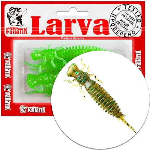 Gummiköder FANATIK Larva Aroma | Barsch Hecht Zander Döbel | 4-11cm, 0.5g - 11g | Gummifisch Jig Soft Bait Lure Kunstköder Angeln Köder Baits Lures Softbait