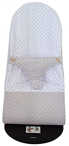 Die Bezug oder die Schutzhülle wendbar für Babywippe oder Hängematte Babybjörn Balance und Babalance Soft. Verfügbar in mehreren Modellen und Farben (Sterne Grau)