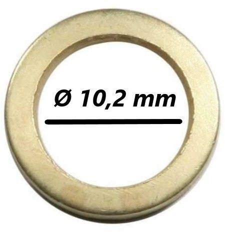 100 rondelle alzaporta, diametro esterno 15,8 mm, diametro interno 10,2 mm