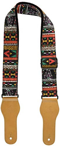 Ortega Guitars Gitarrengurt Länge Verstellbar - Akustik Gitarre / Bass, E-Gitarre, E-Bass - World Series – Baumwolle, Frisco Dance (OCS-430)