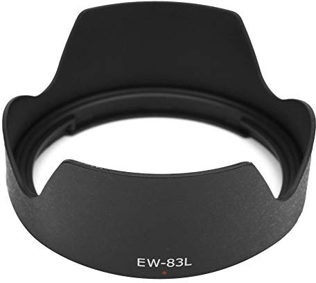 Archuu Camera Lens Hood, EW-83L Camera Mount Lens Hood for EF 24-70mm f/4l L IS USM Lens Backlight Photography Night Photography Avoid Glare