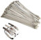 Stainless Steel Cable Ties- Metal Cable Ties SS304 Steel Extra Long and Large (Heavy Duty) 100pieces (4.6mmx300mm)