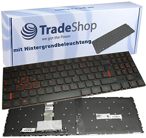 Trade-Shop Original Laptop Notebook Tastatur Keyboard Deutsch QWERTZ für Lenovo Legion Y520 Y520-15 Y520-15IKB Y520-15IKBN ersetzt SN20M27399 SN20M27408