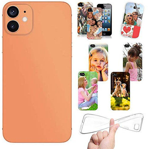 Stileitaliano personalisierte handyhülle kompatibel mit iPhone 12 hülle selbst gestalten mit Foto und Text Silikon TPU
