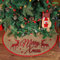 N&T NIETING Weihnachtsbaum Rock, 75cm Sackleinen Weihnachtsbaum Decke und Rot und Schwarz Kariertes Hirsch für Christmas Xmas Urlaub Weihnachtsbaum Deko
