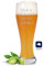 JUNIWORDS Weizenbierglas mit Gravur, Glück ist, einen Papa wie dich zu haben, Bierglas