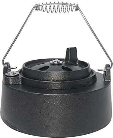 Quantfire Gusseisen-Kappe für Big Green Egg Doppelfunktions-Metalloberteil, Gänseblümchenrad-Schornsteinkappe für M/L/XL/XXL Big Green Egg Zubehör Ersatz