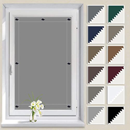 Rollos zum Bohren, Sehr weich und formbar, Thermo Sonnenschutz Dachfenster Sonnenschutz Rollo Fenster Innen für Velux Oberlichter