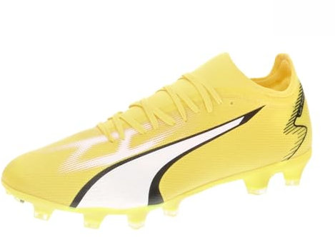 PUMA Herren Ultra Match Fg/Ag Fußballschuh, Gelb Blaze PUMA Weiß PUMA Schwarz, 47 EU