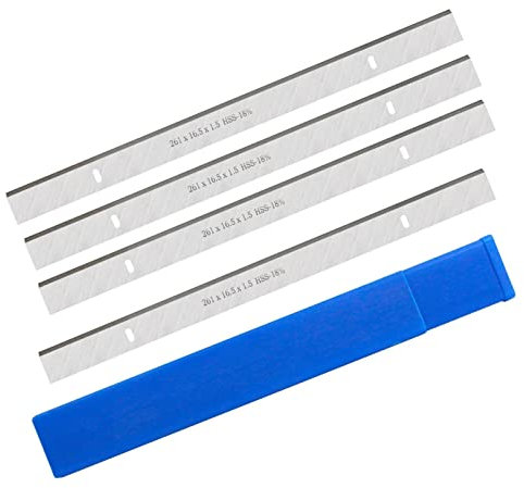 Generico LITAO-XIE, 2Pair 261mm HSS Spessore Lama Pialla 261x16.5x1.5mm Legno Planner Coltello Strumenti di Lavorazione del Legno per Scheppach HMS1070 & Jet JPT-10B