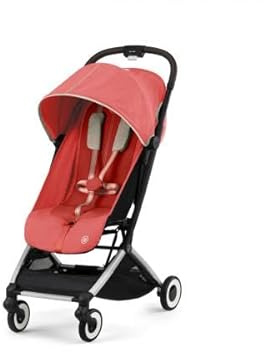 Cybex Orfeo - Poussette de Voyage Ultra Compacte, Légère et Confortable - Hibiscus Red