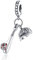 BEEUVIP Damen Baseball Fisch Baseball Schläger Hut baumeln Charm Anhänger für Armband 925 Sterling Silber Geburtsstein Charms Beads passend für Armband