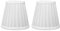 Marooma 2 Paralumi Doppi Piccoli con Opzione Clip per Tavolo, Lampadari e Lampade da Parete, Paralume in Tessuto Cilindrico in Materiale Confortevole, Design Moderno e alla Moda(1#)