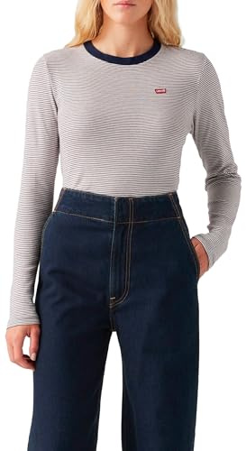 Essential Hm Ls Tee Turmeric Stripe Navy
