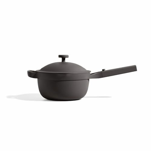 Our Place Perfect Pot – Mini casserole en céramique antiadhésive de 2,5 l avec couvercle | Batterie de cuisine polyvalente pour cuisinière et four | Vapeur, cuire, braiser, rôtir | Sans PTFE et PFOA |