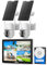 Camcamp Kit Camera Surveillance WiFi Solaire avec 10 Moniteur 500Go HDD,10CH NVR 4MP Kit Video Surveillance Exterieur Solaire Vision Nocturne Couleur,PIR Détection,App Alarm,2-Voies Audio,Sortie HDMI