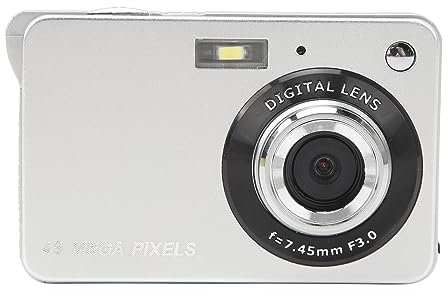 Appareil Photo Numérique 48MP, Appareil Photo Numérique 4K pour Adolescents Écran TFT 48MP HD 2,7 Pouces Zoom 8X Autofocus Anti-secousse Appareil Photo Compact de Poche pour la
