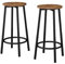 Vicco Barhocker Edmonton, Eiche rustikal, 31.5 x 64 cm 2 Teile