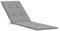 CLALER Liegenauflage 180x50x4 cm, Auflage Gartenliege, Polster Sonnenliege Strandliege Liegenauflagen, Eckbänder & Einstellband, Bezug der Kissen abnehmbar, Outdoor, Grau