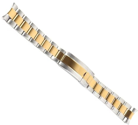 hoosouk Stainless Steel Watch strap For Rolex Cinghia Sangle Gurt Matte Brushed Watch Bracelet Accessories Parts Correa Glide Lock 20MM(A6)