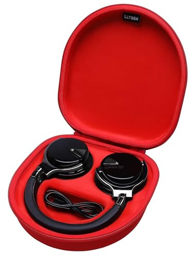 LTGEM Case Compatible with Silensys E7 / MOVSSOU E7 Active Noise Cancelling Headphones, Red