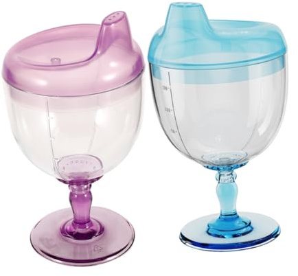 Toyvian 2 Pièces Gobelet Pour Enfants Biberons D'Allaitement Pour Bébés Biberons Gobelet Pour Café Tasses À Vin Biberon Pour Bébé Bouteille À Secouer Tasses À Crème Glacée Verres À Café