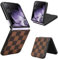 COQUE Custodia per Xiaomi Mix Flip, Custodia per Telefono Pieghevole Con Motivo Bicolore Custodia per Xiaomi Mix Flip-Marrone