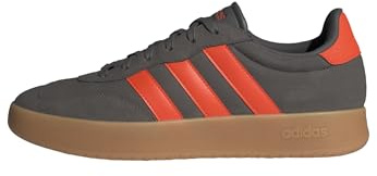 adidas Hombre BARREDA Shoes, Charcoal/Impact Orange/Gum, 38 2/3 EU