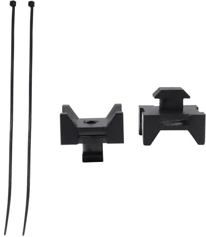 Evecad 10 Packs 40 Series Plastic Zip Tie Mounting Block Cable Tie Mount, Wire Management Block Used with 40 Series Aluminum T-Slot Extrude Profiles