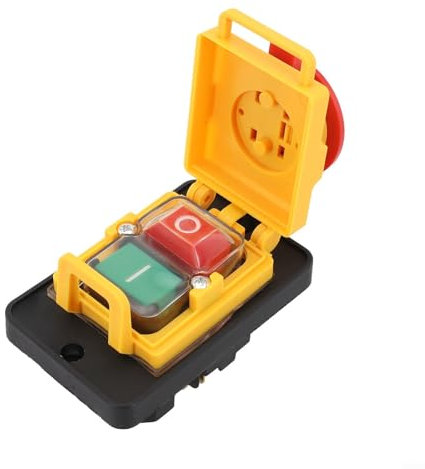 KJD18 Interruttore di Controllo A Pulsante Elettromagnetico 7-pin 400V 50Hz Impermeabile IP54 Per Utensili Elettrici Industria Tornio