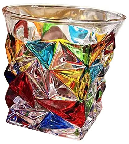 INFYDAY Set di Boccali da Birra, Tazza in Vetro colorato Personalizzata, Tazza Dipinta a Mano per Bevande alla Birra, al caffè, al Latte, al Sake, ECC.