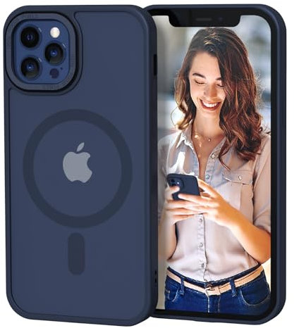 Nupcknn für iPhone 13 Pro Hülle Magnetisch mit Magsafe (TOP Militärschutz & Magnetkraft) Handyhülle für iPhone 13 Pro Case Durchscheinende Matt Rückseite Dünn Stoßfest Schutzhülle Blaue