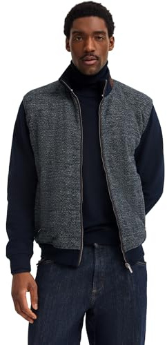bugatti Herren Sweatjacke 8700-85054D | Regular Fit, Reißverschluss, Stehkragen, Vordertaschen, Baumwollmix