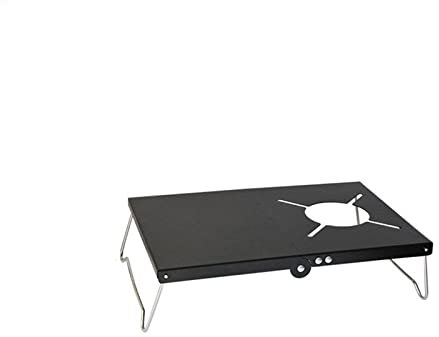 Tragbarer, leichter, faltbarer Campingtisch mit Aufbewahrungstasche und Anti-Verbrühungs-Design, Aluminiumlegierung, Outdoor-Herd, Kochtisch für Picknick, Grün