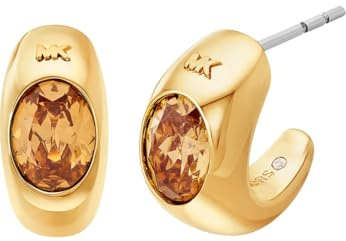 Michael Kors Damenohrringe aus vergoldetem Messing mit sicherem Stecker