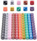 HAXIHA 100 Pezzi Dadi Impostato,6 Facce 12mm Dadi da Gioco,Cubo a sei Lati, per Giocare ai Giochi da Tavolo per Giochi e Feste or Insegnare i Matematici,10 Colori