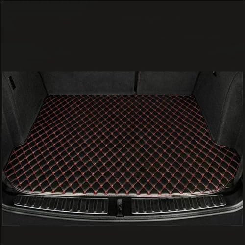 YYTEMD Almohadillas para alfombras Alfombrilla Protectora Impermeable para Maletero Coche Alfombrilla Almacenamiento para Bandeja Carga para Ford para Focus 2012-2018(Black and Red)