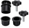 Oniissy Kit adaptateur de support de pied de parasol avec housse double taille pour jardin, marché, plage, terrasse, support de parasol d'extérieur