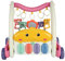 Trotteur Pour Bébé,Tapis d'éveil BébéCentre d'activités d'apprentissage précoce Pour Bébé, Jouets éducatifs Multifonctions,garçons filles,Trotteur assis-Debout,72 * 43,5 * 42,5 cm-Rose