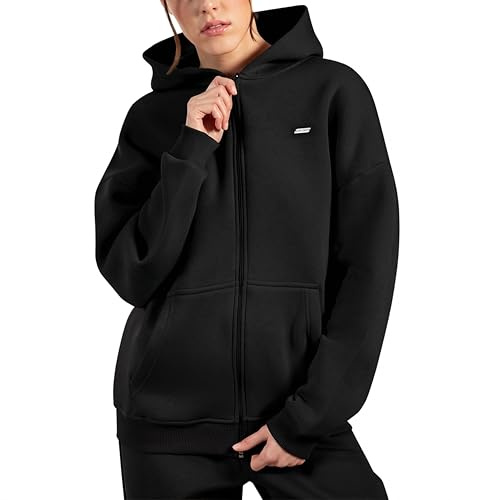SMILODOX Zip Hoodie Damen Lyanna, Kapuzenjacke mit Reißverschluss, weichem Material und Seitentaschen, dezentes Logo, Hochwertige Verarbeitung, Lässiger Allrounder für Alltag, Freizeit und Sport