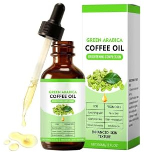 Kaffeeöl Gegen Falten, Pure Coffee Essential Oil für Die Aromatherapie, Massageöl, Feuchtigkeitsspendendes, Kaffeeöl für Gesicht Körper Haare, Beruhigt Haut und Stimmung (01)