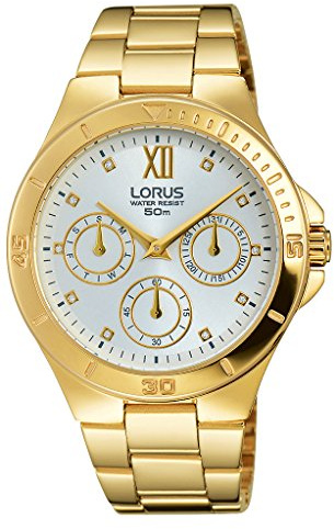 Lorus Watches Damen-Armbanduhr Fashion Analog Quarz Edelstahl beschichtet RP666CX9